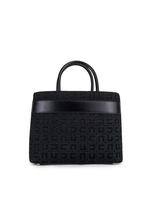 Borsa Shopper in jacquard nera Elisabetta Franchi | BS07A47E2110